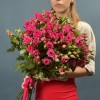 15 кустовых роз Глория 70 см